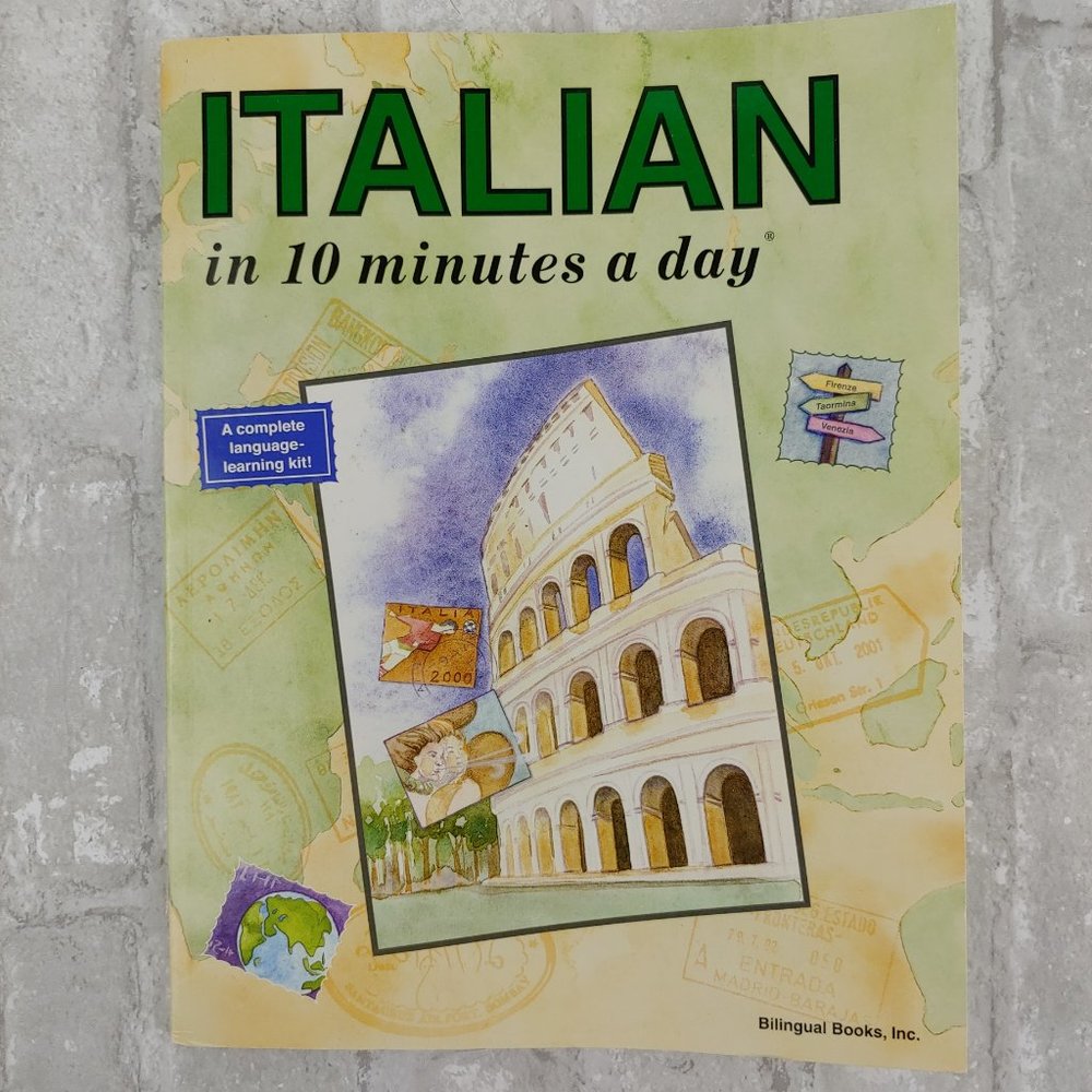 Italian in 10 Minutes a Day Workbook, Learn Italian Language Book
